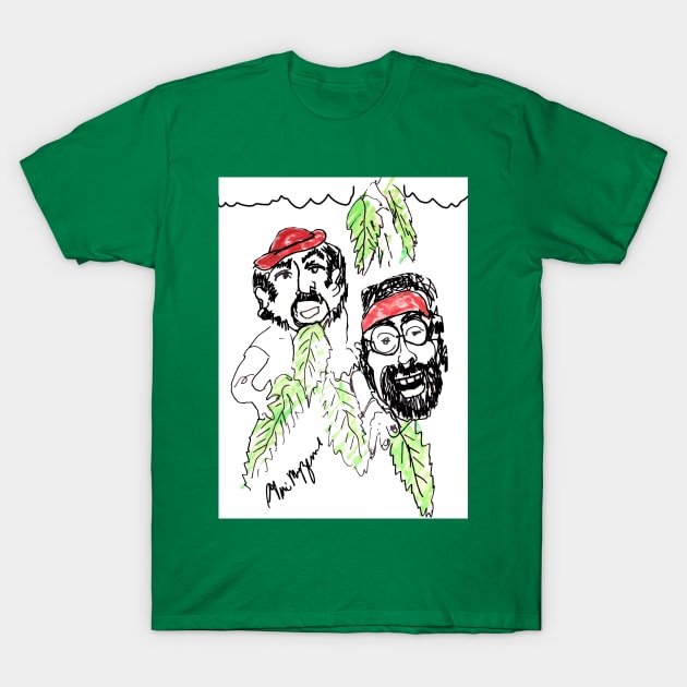 cheech and chong up in smoke T-Shirt by TheArtQueenOfMichigan 